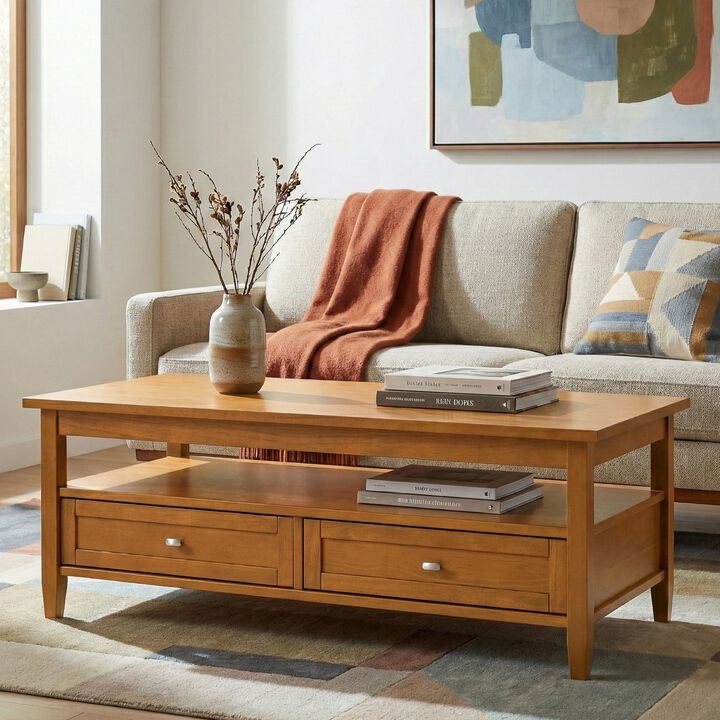 Jikzag Wide Transitional Coffee Table