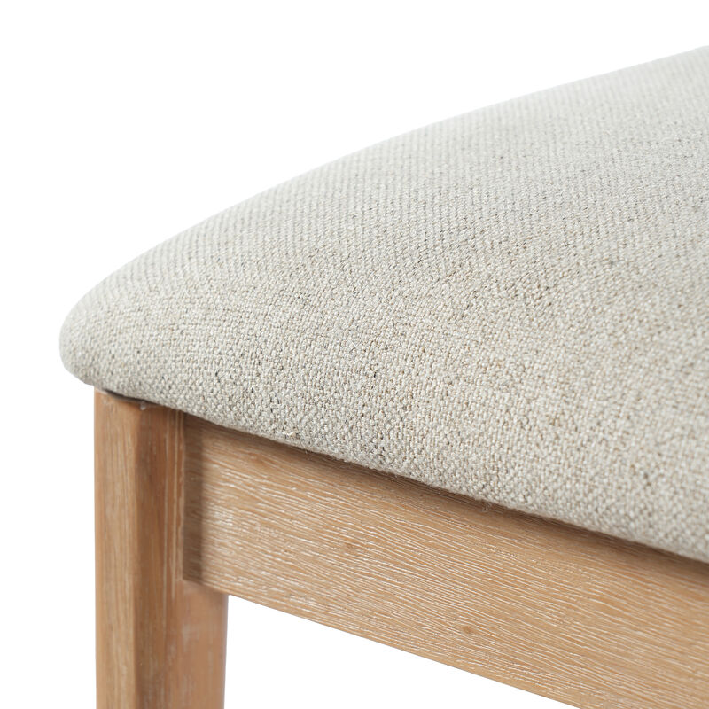 Christopher Knight Home Alexandra Farmhouse Rubberwood Upholstered Counter Stools with Curved Backrest (Set of 4) image number 8