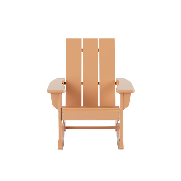 WestinTrends Modern Adirondack Outdoor Rocking Chair