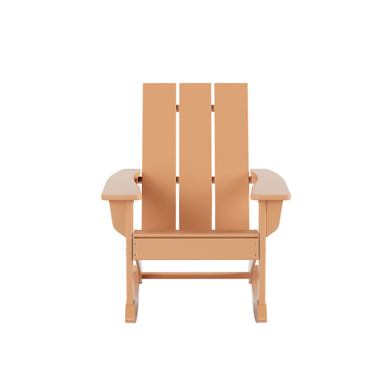 WestinTrends Modern Adirondack Outdoor Rocking Chair (Set of 2)