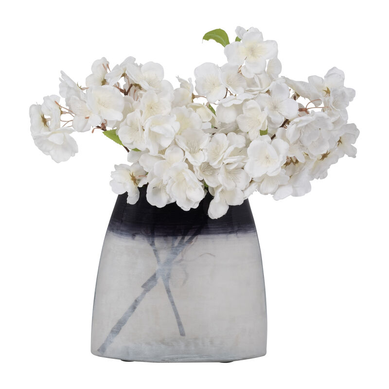 Glass, 8" Ombre Vase, Blue image number 3