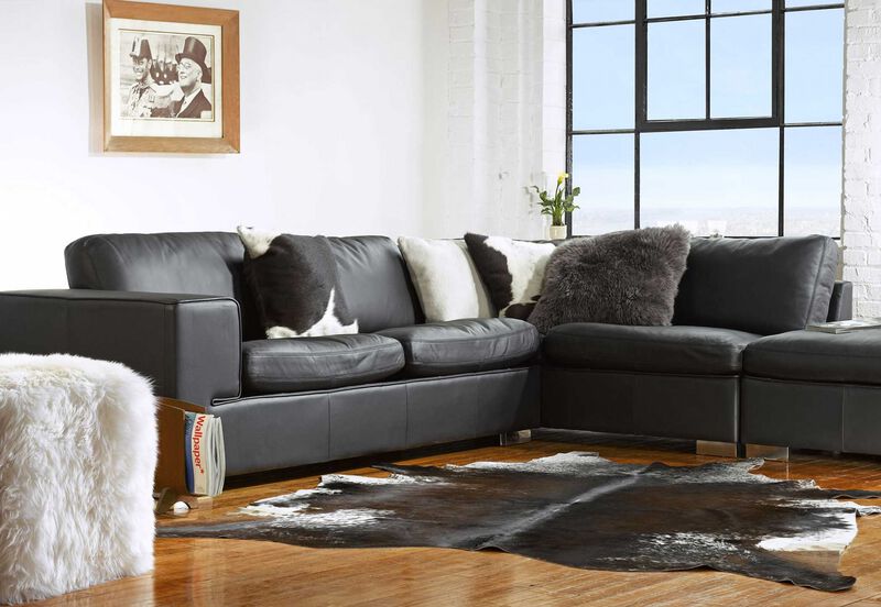 Decorative Cowhide Pillow for Sofa, Bed, or Accent Chair in Living Room