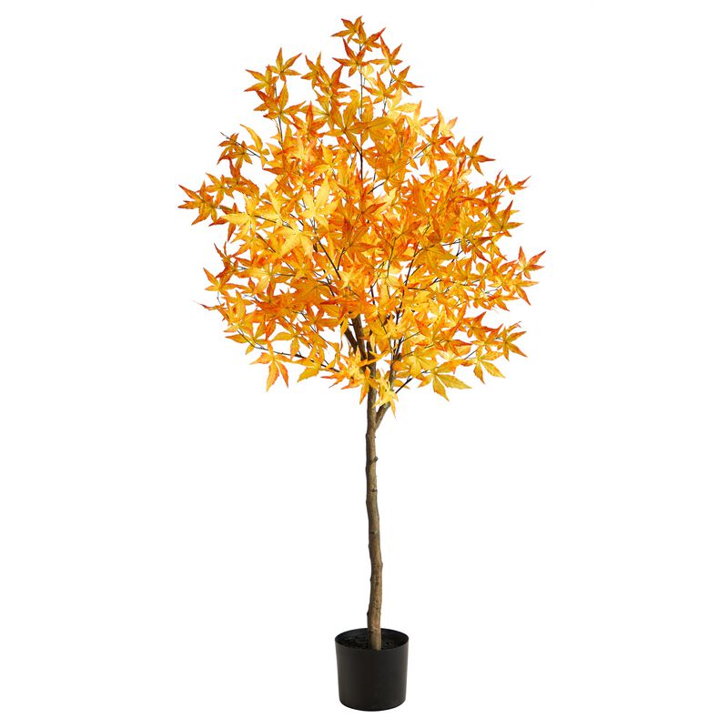 Hivvago 5 Feet Autumn Maple Artificial Tree