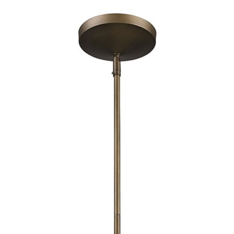 Hivvago Newport 1-Light Tin Coated Pendant With Raw Brass Interior Shade And Louver