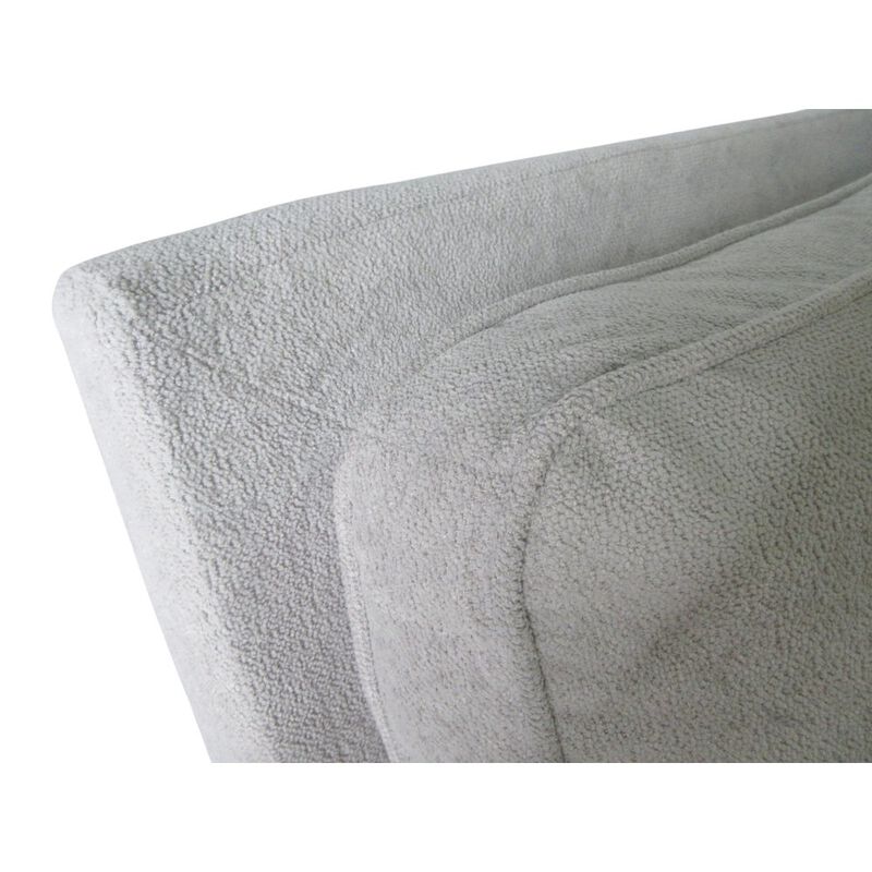 Alpine Furniture Inez Push Accent Back Chair, Light Grey image number 4