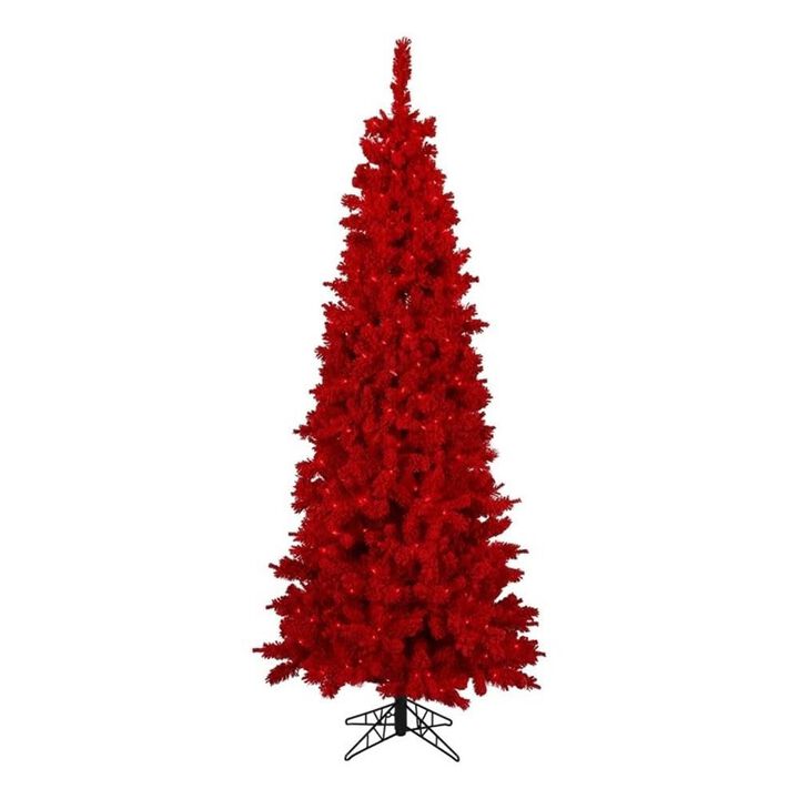 Vickerman Flk Red DuraLit LED 150Rd 360T -