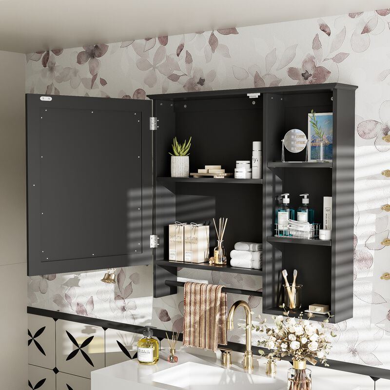 ELEMENT ACE Space Saving Wall Mounted Medicine Cabinet with Adjustable Storage Shelves image number 4