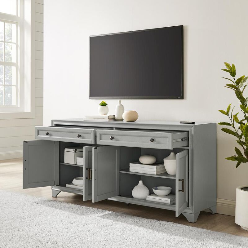 Crosley Furniture Tara Sideboard Distressed Gray