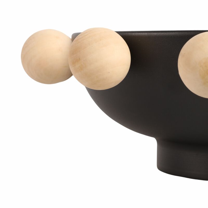 13" Bowl W/ Large Wooden Knobs image number 2