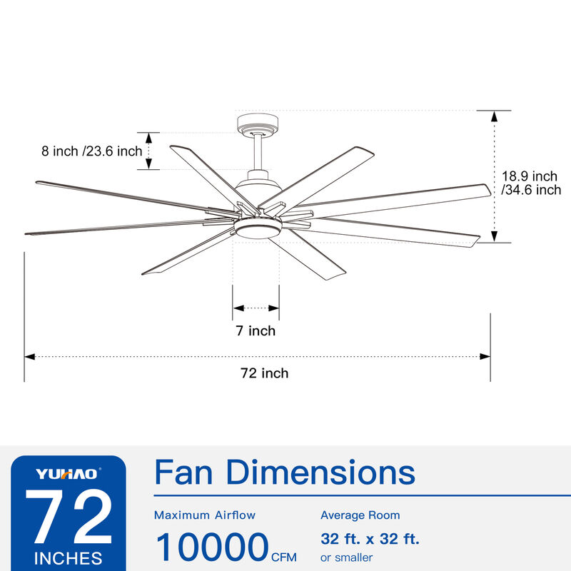 ELEMENT ACE Smart Integrated LED Ceiling Fan with Energy Efficient DC Motor and Remote Control image number 2
