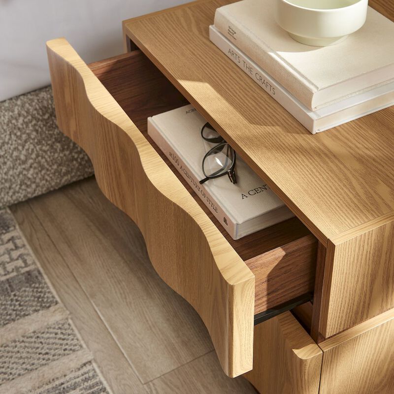Isola 2 Drawer Nightstand image number 8