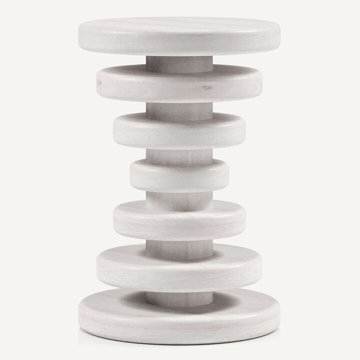 Strata Drink Table - White