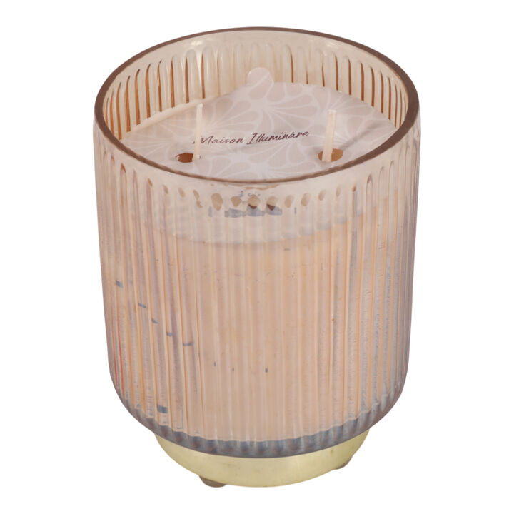 5" 18 Oz Vanilla Glass Candle