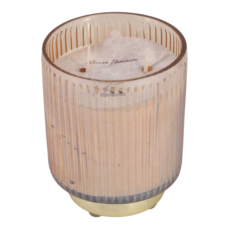 5" 18 Oz Vanilla Glass Candle image number 0
