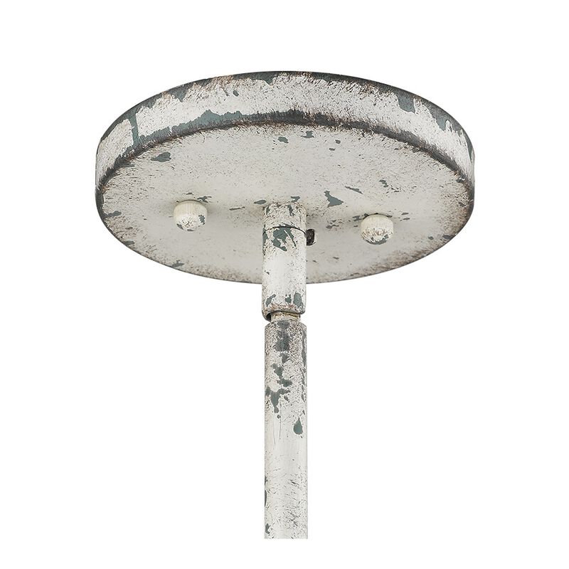 Hivvago Iris 1-Light Aged Ivory Pendant