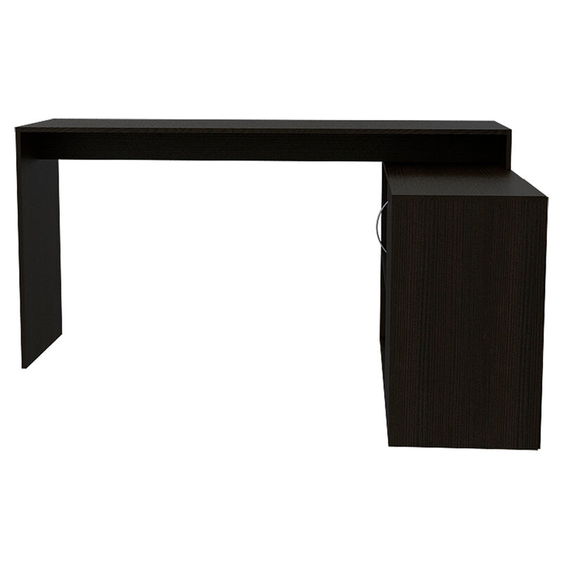 L-Shaped Desk Desti, Office, Black image number 0