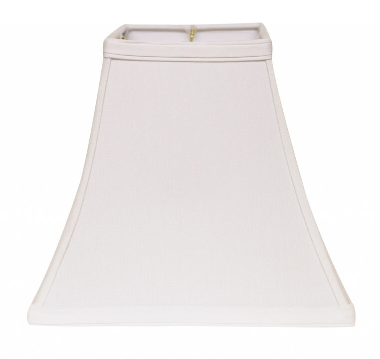 Hivvago 8" White Squre Bell No Slub Lampshade