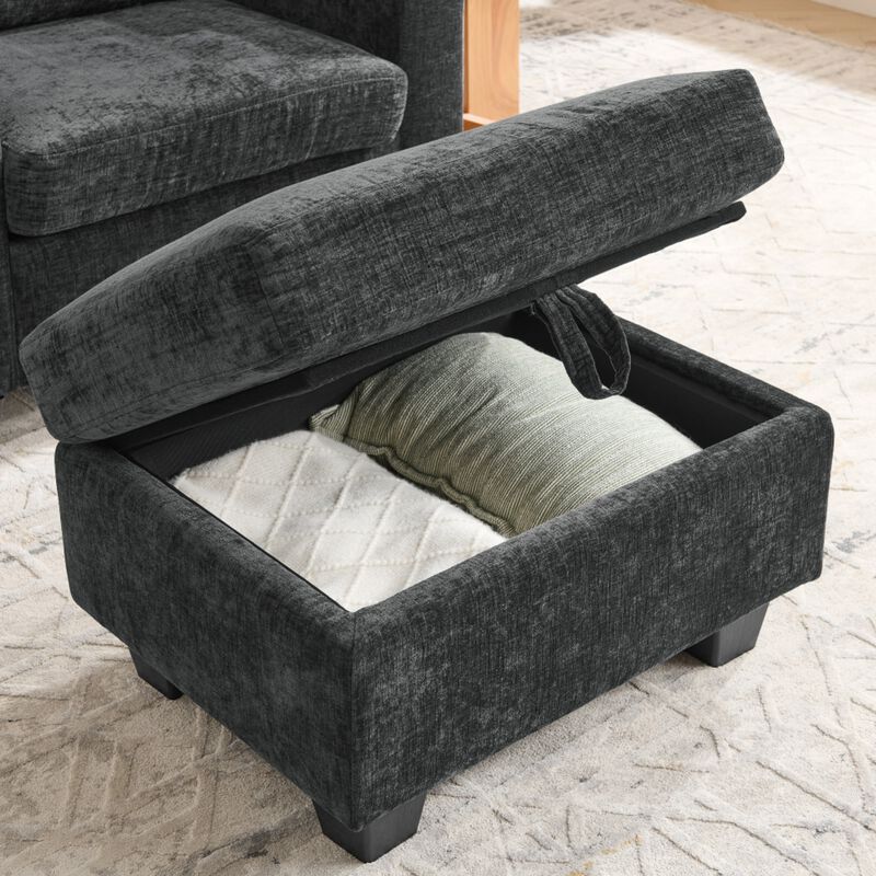 Kurtfo Chenille Accent Chair Set image number 6