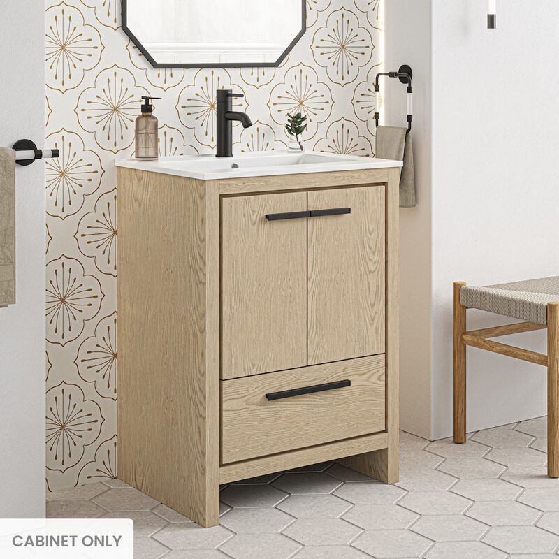 Virage 24 Freestanding, Bathroom Vanity in Natural Oak Cabinet Only image number 1