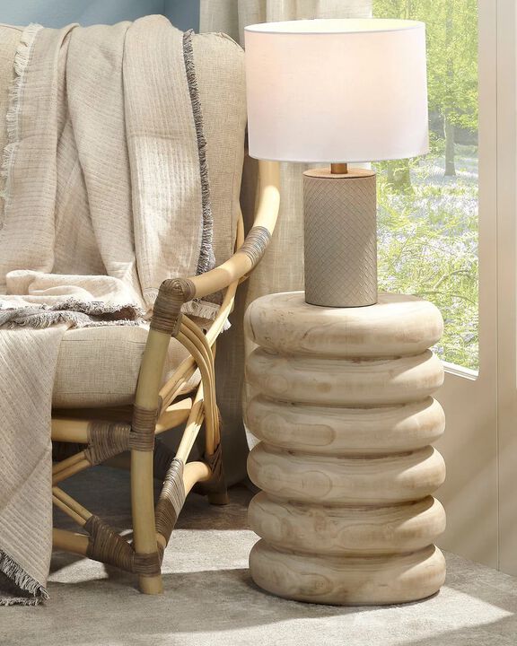 Mojave Wood Side Table