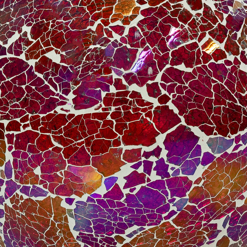 Sunnydaze Pearl Pink Crackled Glass Mosaic Gazing Globe - 10 in - 2pk image number 3
