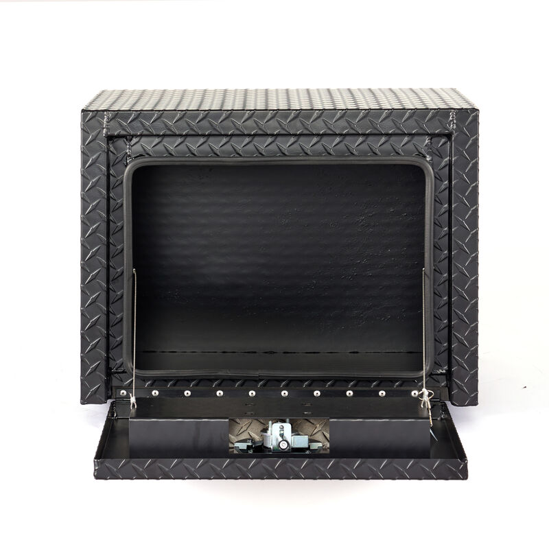 ELEMENT ACE Heavy Duty 24 Inch Underbody Truck Tool Box Waterproof Diamond Thread Plate Underbed Storage Organizer for Pickup, ATV, RV, Trailer image number 4