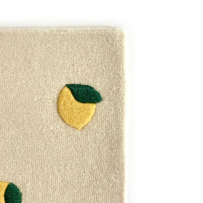 Rug LEMONS Cream / Yellow Print image number 1
