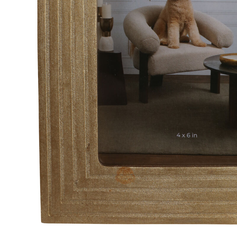 4x6" Arches Photo Frame, Gold image number 4