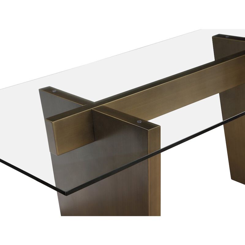 Pangea Home Spencer Dining Table Brass