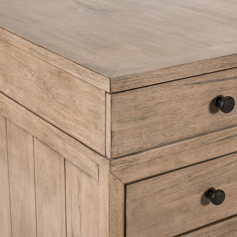 Liberty Furniture Executive Desk with Keyboard Tray Locking File Drawers Home Office Storage image number 7