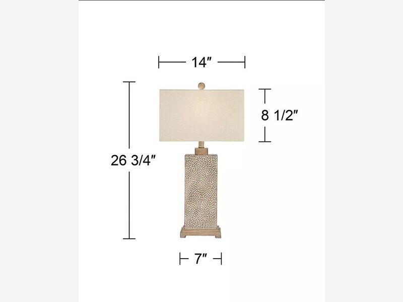 Caldwell Rustic Farmhouse Table Lamps Tall Set of 2 image number 2