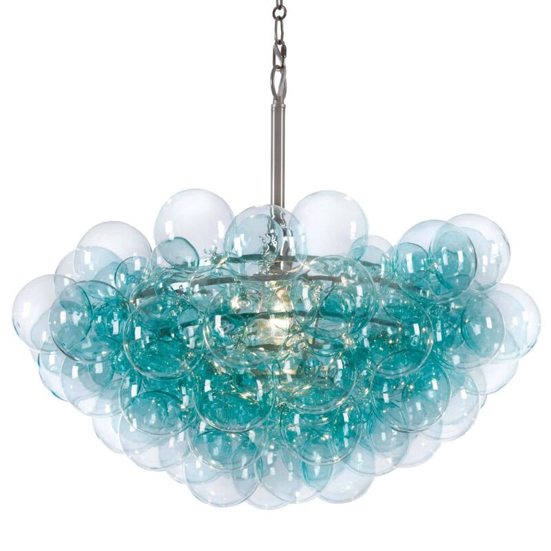 Bubbles Chandelier in Aqua