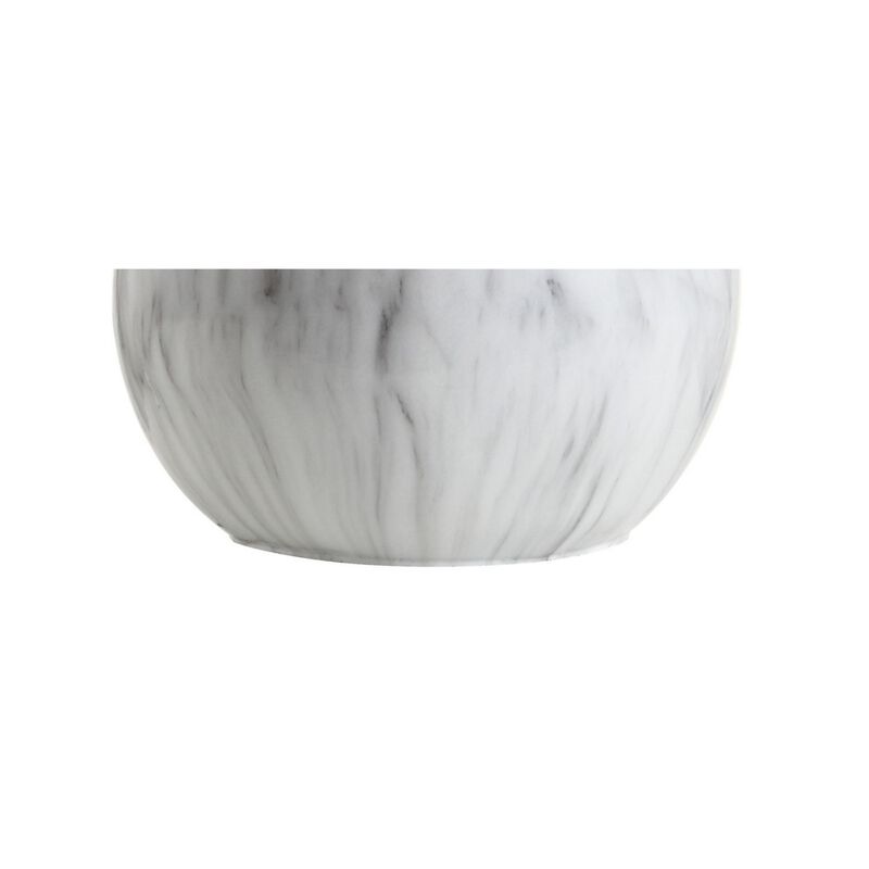 Luna Faux Marble Resin LED Table Lamp