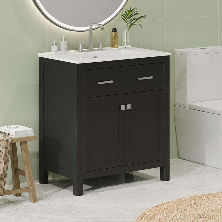 30inch Modern Bathroom Vanity Cabinet Combo