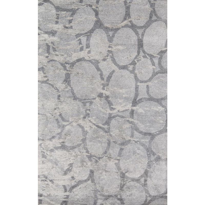 Momeni Contemporary Runner Area Rug, Silver, 2'3 X 8' Runner