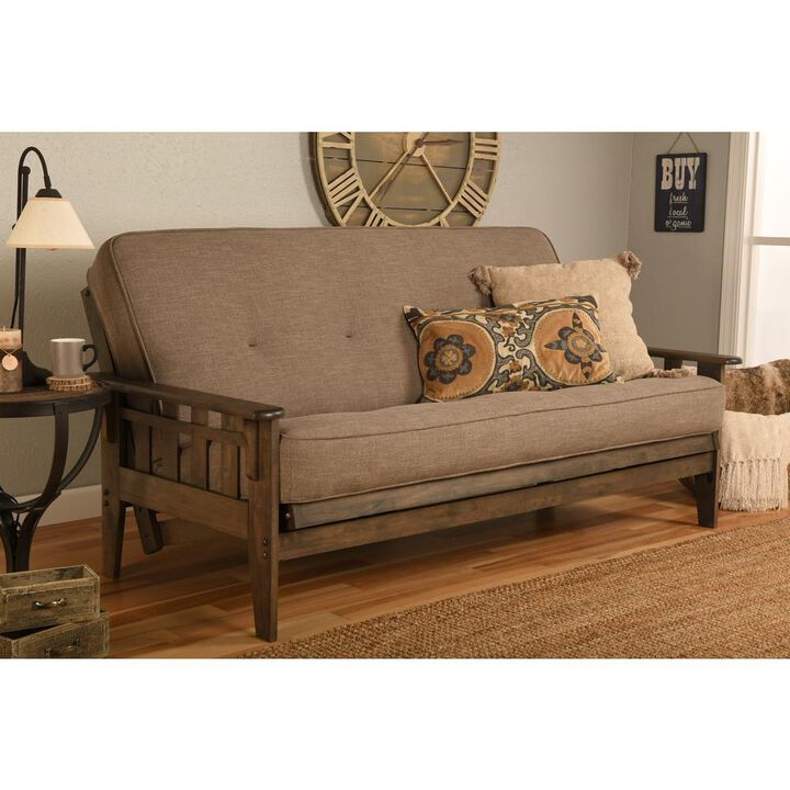 KODIAK Tucson Frame-Rustic Walnut Finish-Mattress