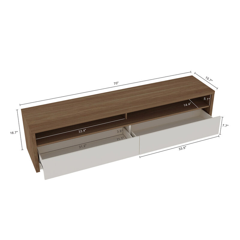 Duncan Beige TV Stand