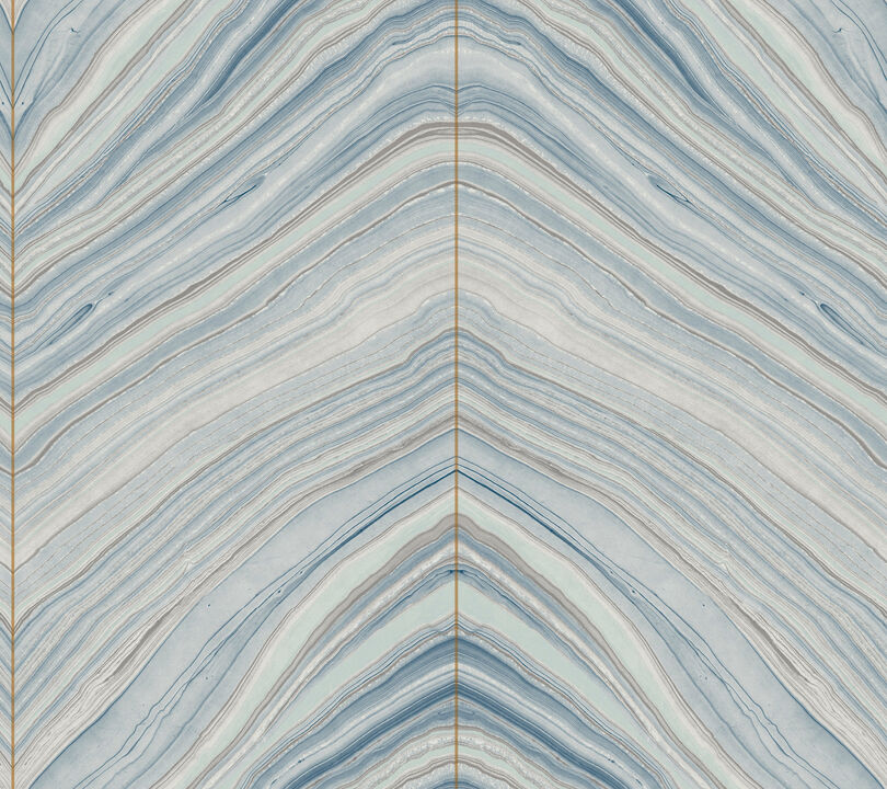 Onyx Strata Blue Wallpaper