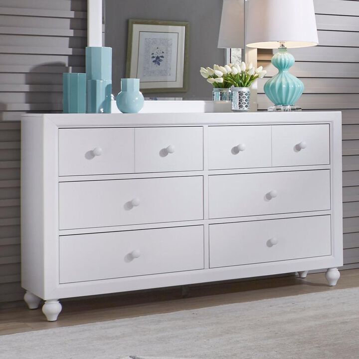 Liberty Furniture Cottage View 6 Drawer Dresser in White