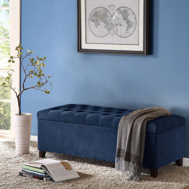 Gracie Mills Bianca Tufted Upholstered Storage Bench with Soft Close