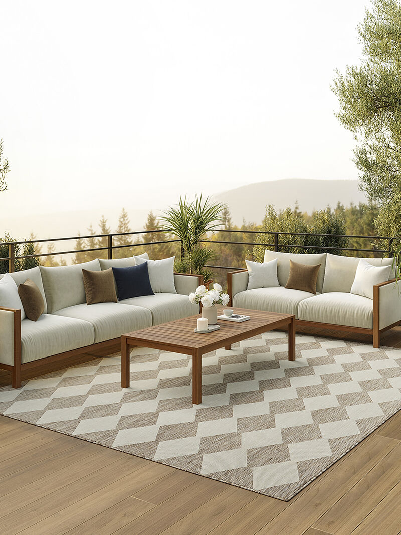 Positano POS04 Beige 6' x 9' Rug