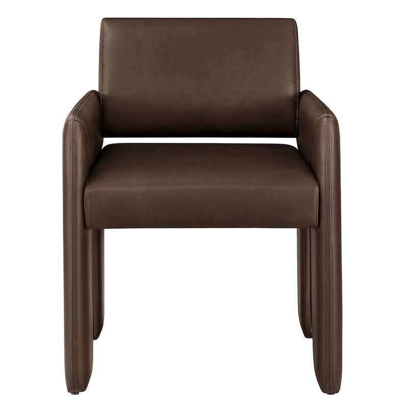 Daven Vegan Leather Dining Armchair image number 3