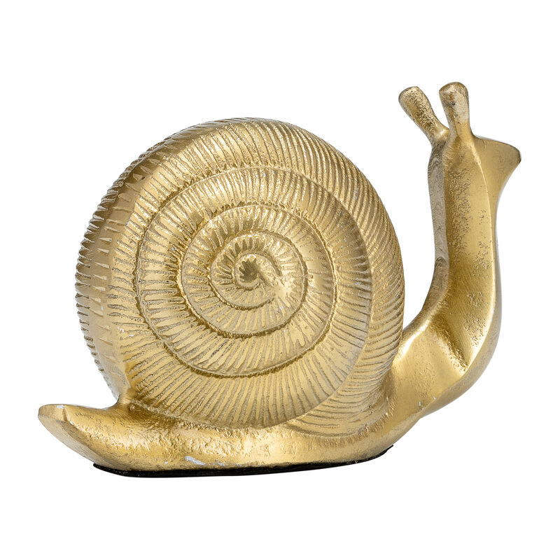 7"l Metal, Deco Snail, Gold image number 4