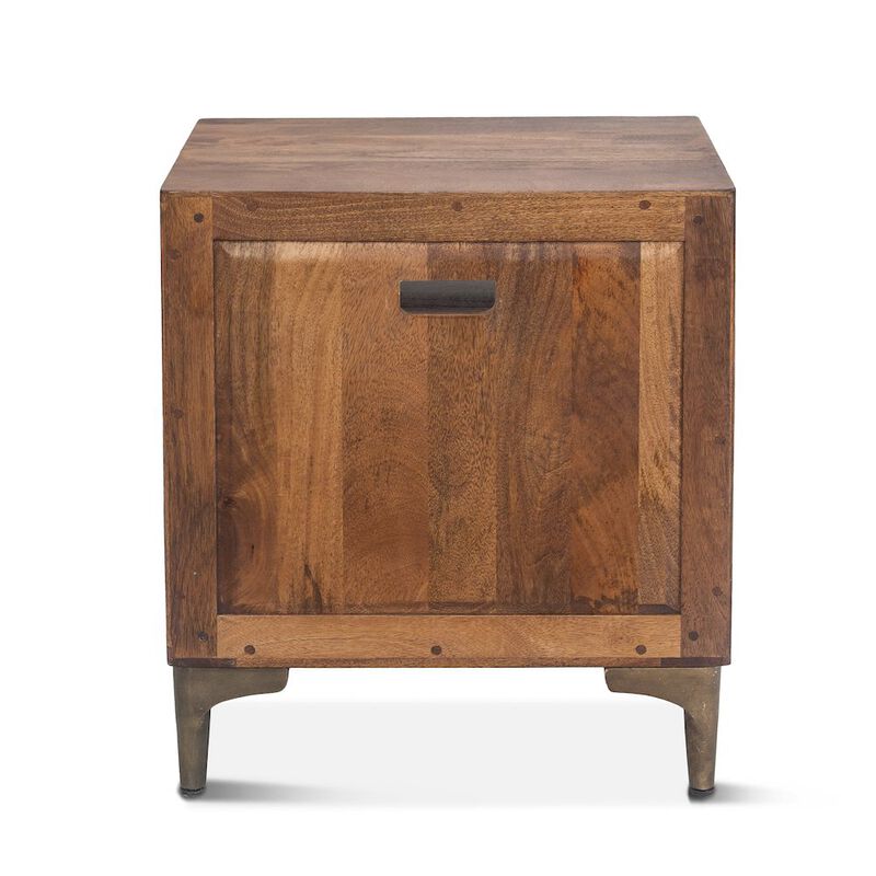 World Interiors Vallarta 24-Inch Two Tone Mango Wood Night Chest