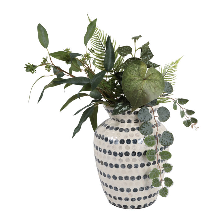 12x9" Capiz Dots Vase