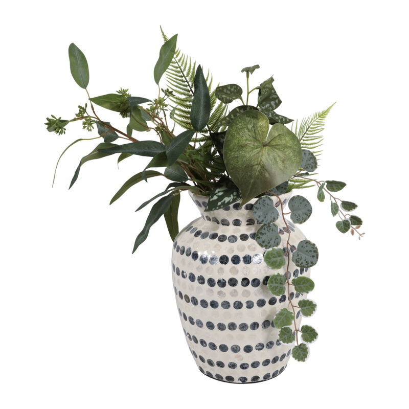 12x9" Capiz Dots Vase image number 1