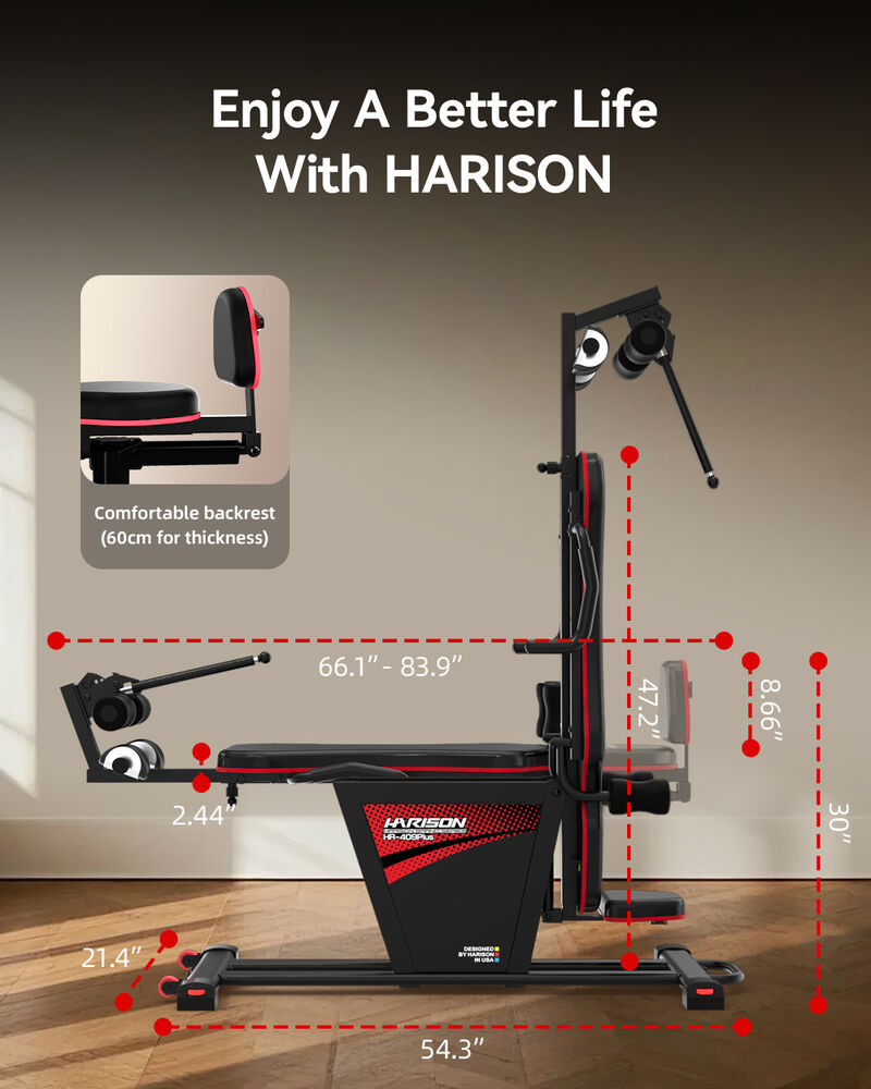 HARISON Electric Inversion Table, Remote Control, 0&ndash;90&deg; Adjustable, 300 lb Capacity Back Pain Relief System (HR-409 Plus) image number 5