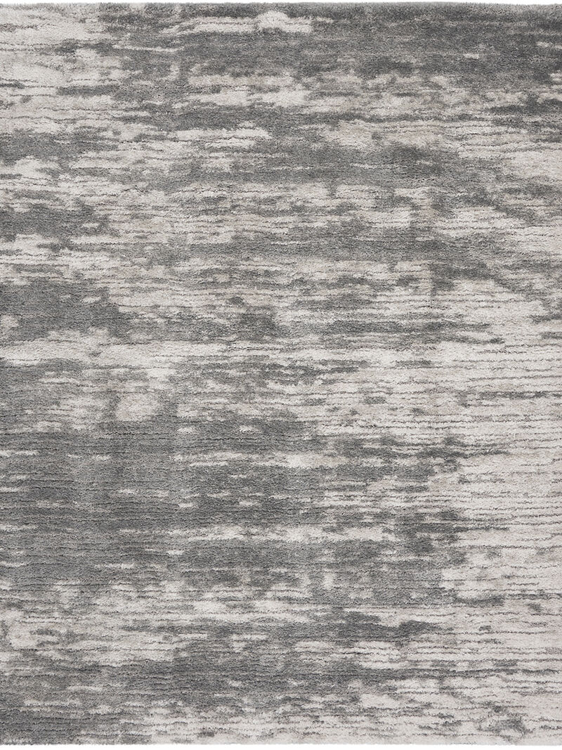 Dreamy Shag DRS02 Charcoal/Ivory 9' x 12' Rug