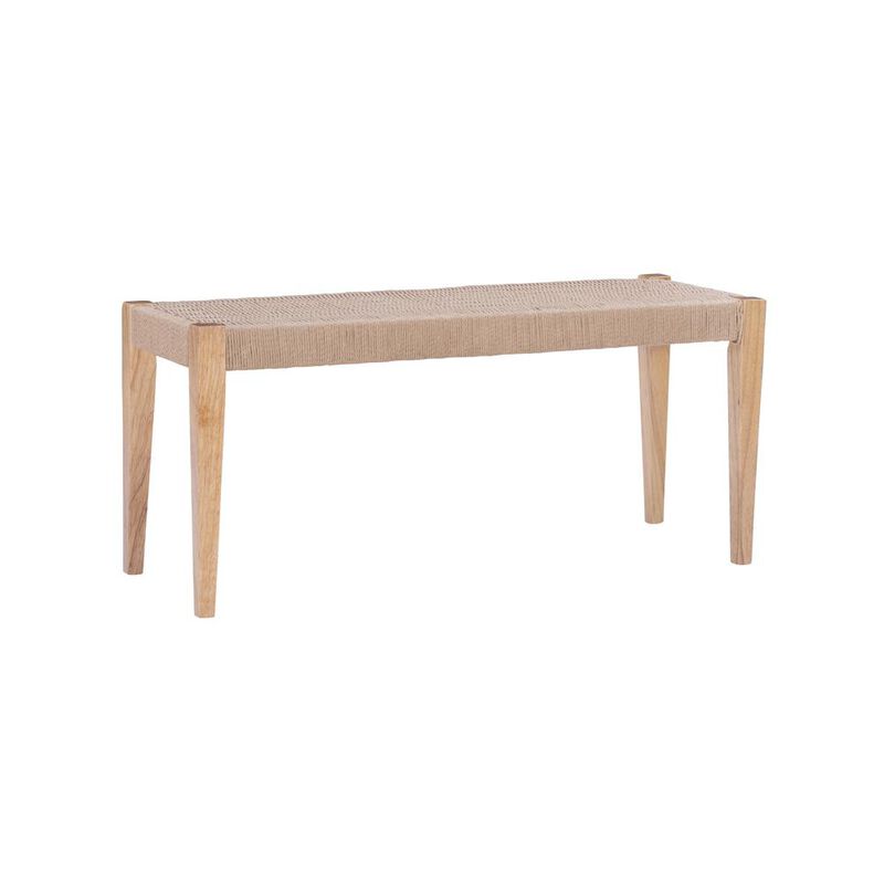 Linon Cadence Dining Bench Natural image number 0