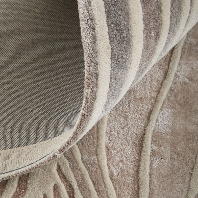 Maridian 8A71F Taupe/Beige 5' x 8' Rug image number 6